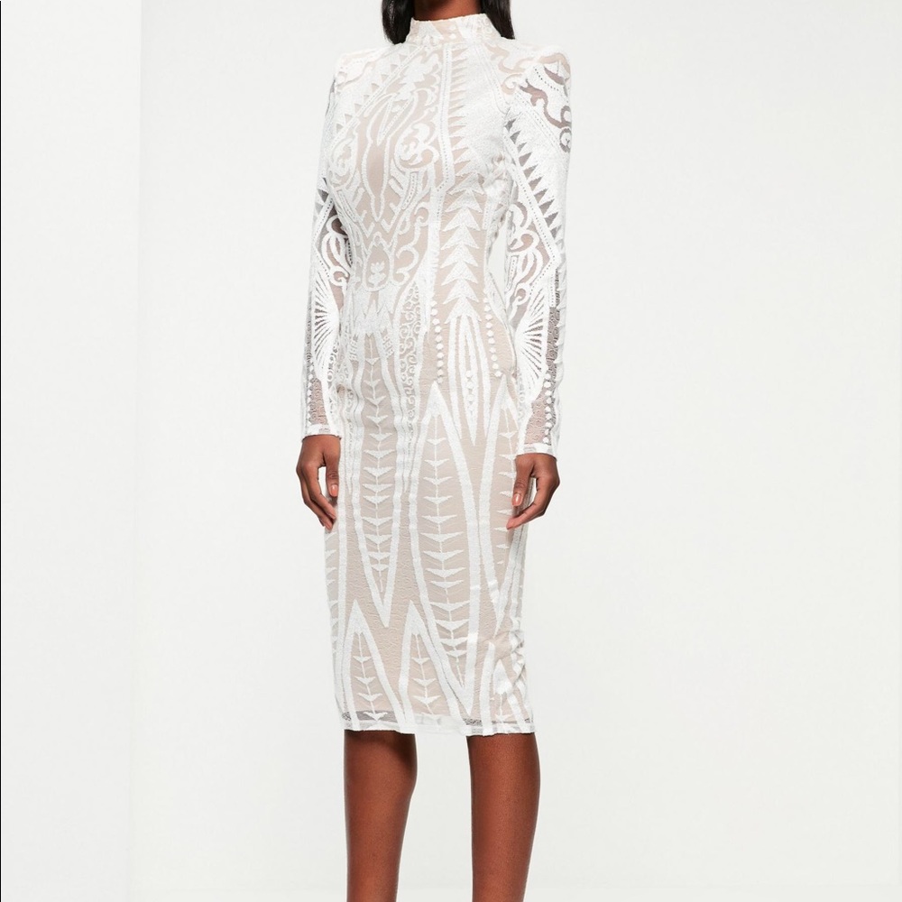 Peace + Love White Lace Dress Size UK 6 see chart